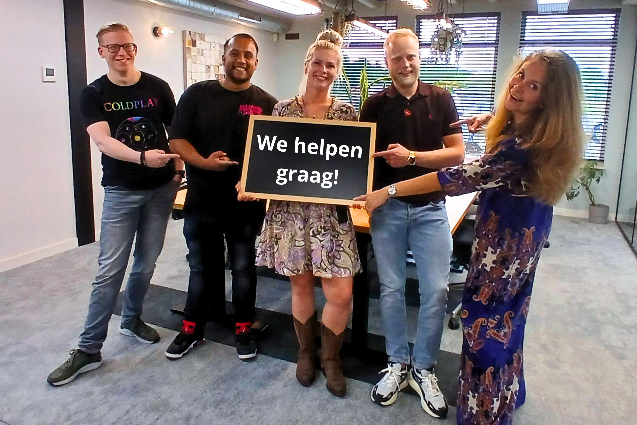 Support team. We helpen graag!